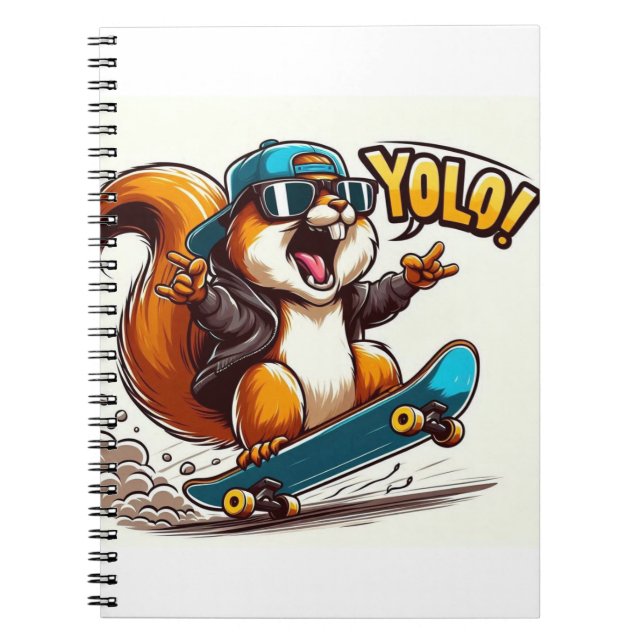 carnet de notes avec skateboard (Devant)