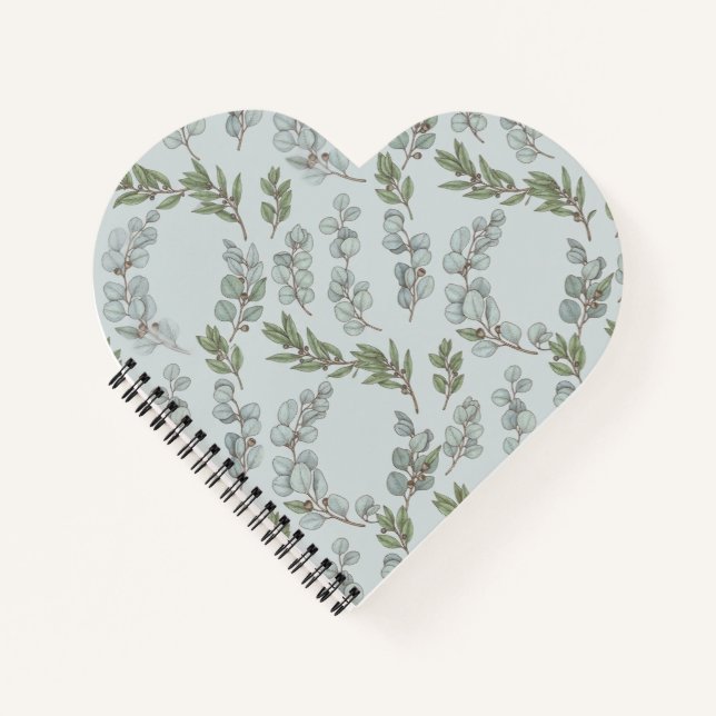 Carnet de notes botanique Eucalyptus vintage (Devant)