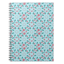 Carnet de notes botanique floral minuscule de prin