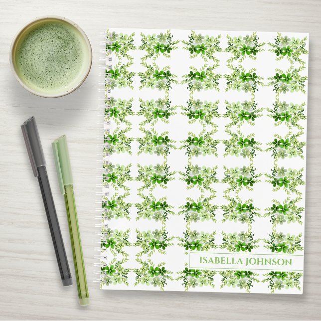 Carnet de notes botanique personnalisé à l'aquarel (Créateur téléchargé)
