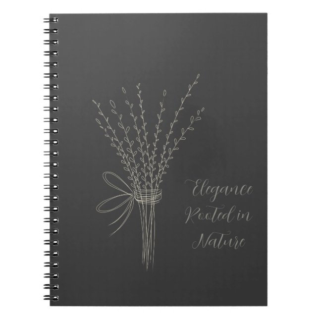 Carnet de notes botaniques Branches Murmurantes (Devant)