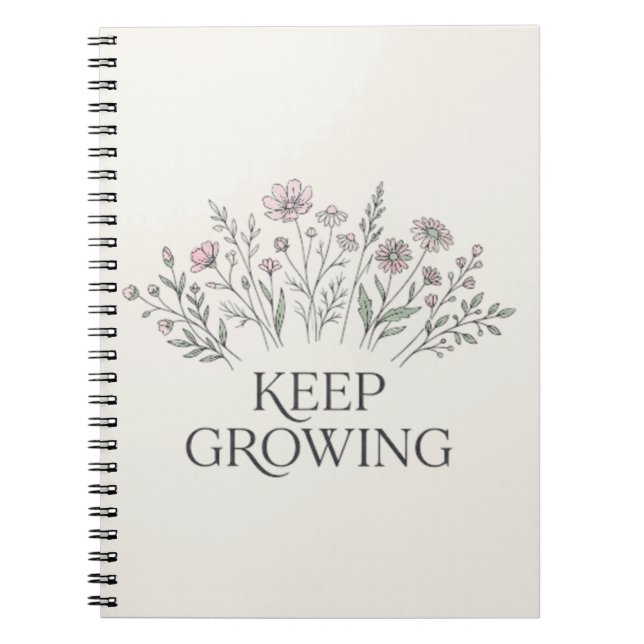 Carnet de notes botaniques de fleurs sauvages à fa (Devant)