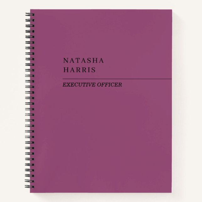 Carnet de notes Cadeau d'affaires Rose Gold Pink M (Devant)