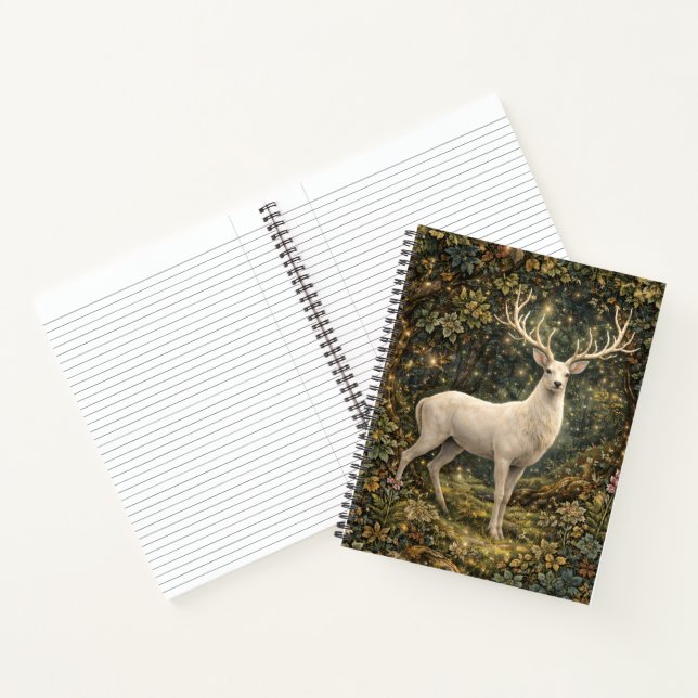 Carnet de notes Cerf de la Forêt Enchantée (Intérieur)