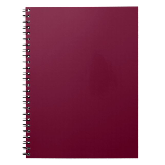Carnet de notes couleur tendance - Bourgogne foncé (Devant)