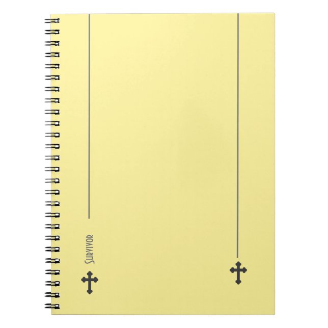 Carnet de notes croisé survivant élégant (Devant)