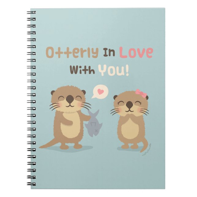Carnet de notes de blague de loutre totalement amo (Devant)