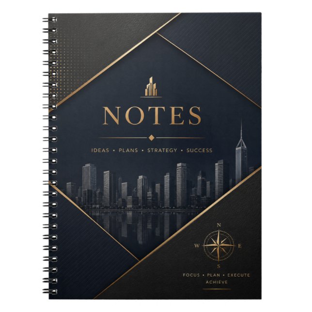 Carnet de notes de bureau professionnel (Devant)