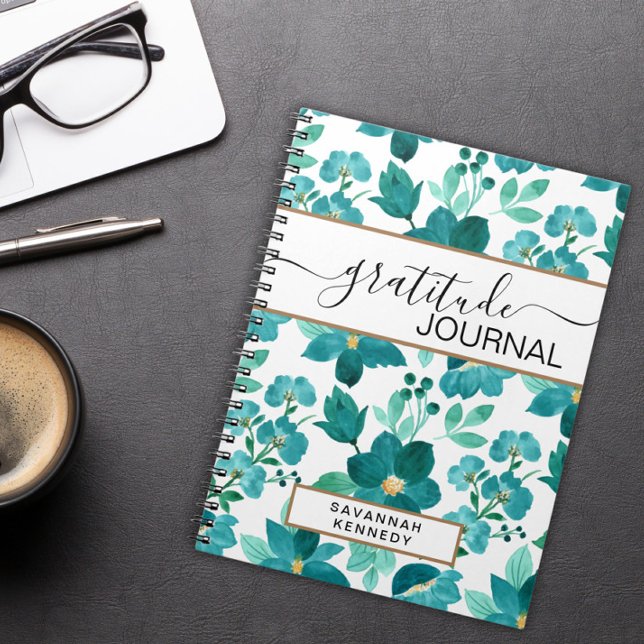 carnet de notes de journal de gratitude de fleur b (Créateur téléchargé)