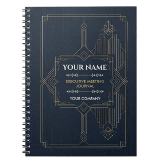 Carnet de notes de réunion personnalisé pour cadre