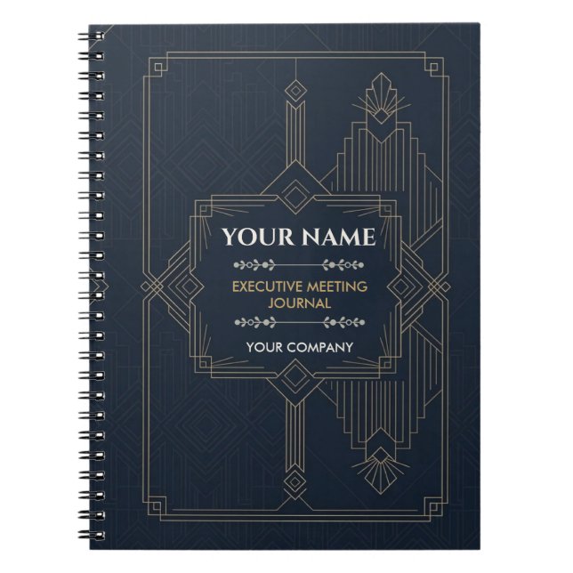 Carnet de notes de réunion personnalisé pour cadre (Devant)