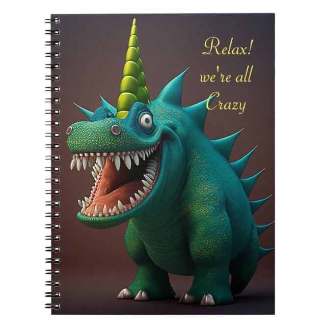 Carnet de notes dragon fou (Devant)