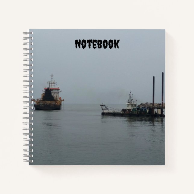 Carnet de notes élégant de la belle mer plage (Devant)