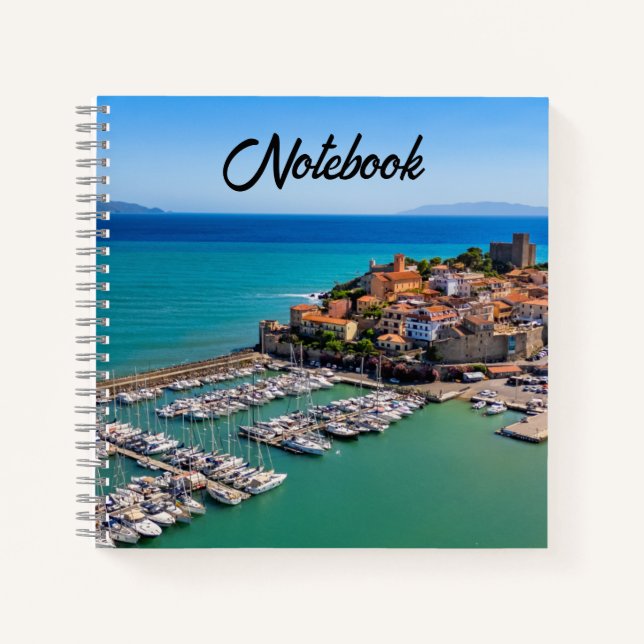 Carnet de notes élégant de la mer Belle Plage (Devant)