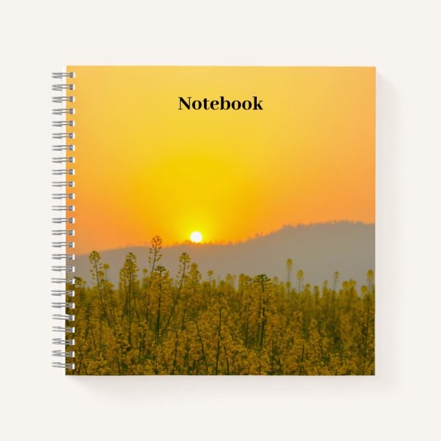 Carnet de notes élégant et beau de la nature (Devant)