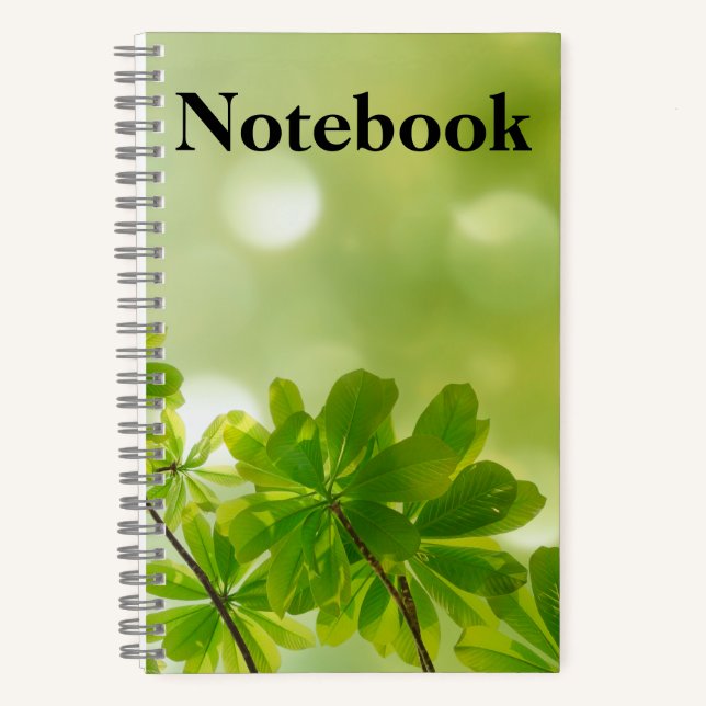 Carnet de notes élégant et beau de la nature (Recto)