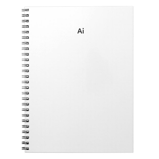 Carnet de notes en spirale Abu Silk AI Logo Cybern (Devant)