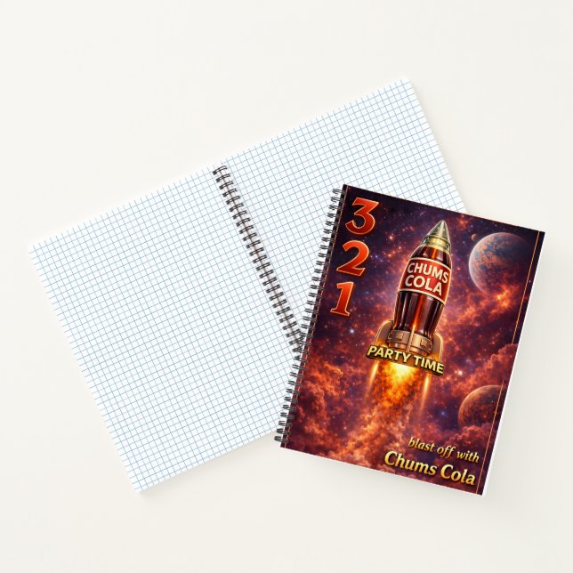 carnet de notes en spirale cola grille galactique  (Intérieur)