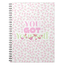 Carnet de notes en spirale de soins personnels mot