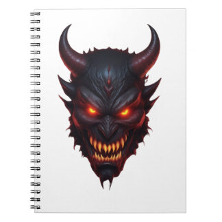 Carnet de notes en spirale démon
