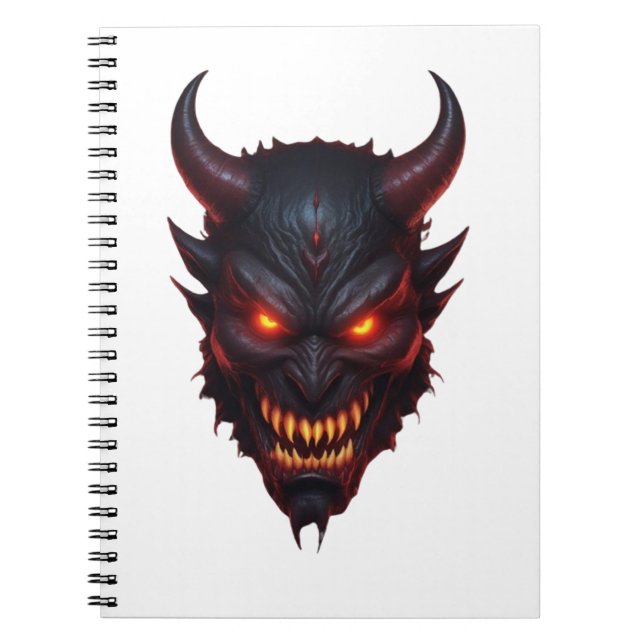 Carnet de notes en spirale démon (Devant)