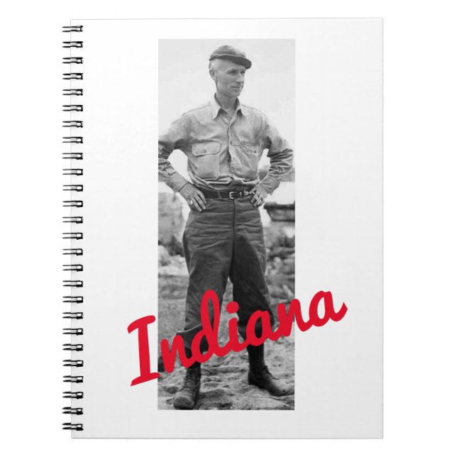 CARNET DE NOTES EN SPIRALE ERNIE PYLE INDIANA (Devant)