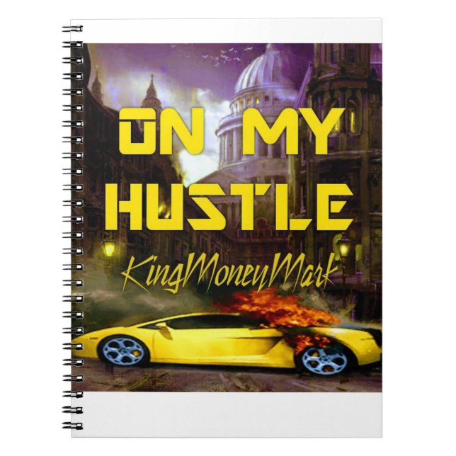 CARNET DE NOTES EN SPIRALE LOGO HUSTLE HARD (Devant)