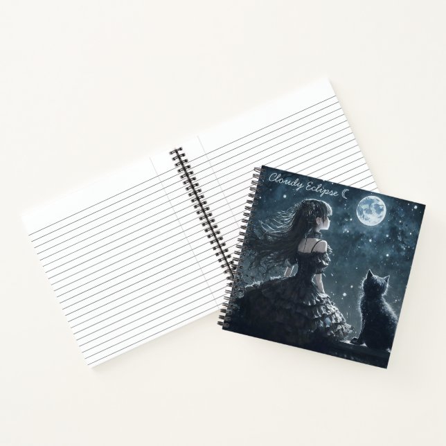 Carnet de notes en spirale Princesse sombre et cha (Intérieur)