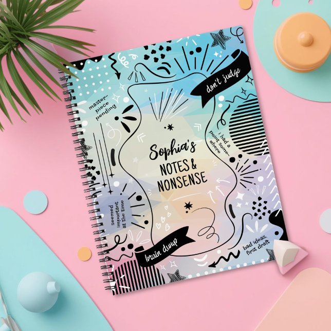 Carnet de notes et de bêtises, Journal de gribouil (Fun Personalized Notebook )