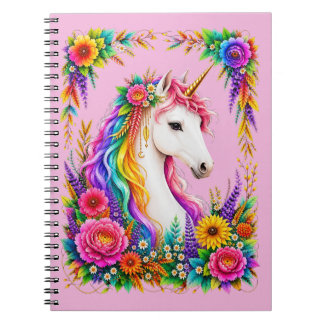 Carnet de notes Fantastique Licorne Arc-en-ciel