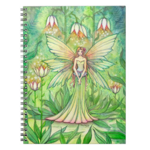 Carnet de notes Fée des fleurs de jardin illuminé