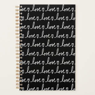 Carnet de notes manuscrit de la Saint-Valentin