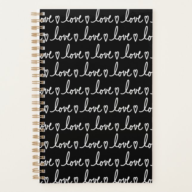 Carnet de notes manuscrit de la Saint-Valentin (Devant)