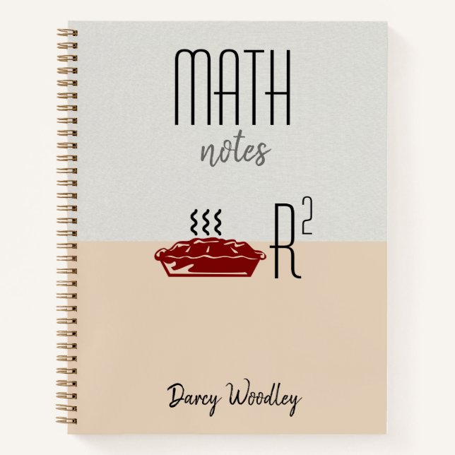 Carnet de notes mathématiques personnalisées à deu (Devant)