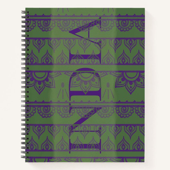 carnet de notes modèle India (Devant)