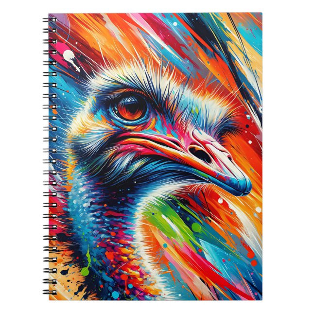 Carnet de notes Mouvement Autruche Électrique (Devant)