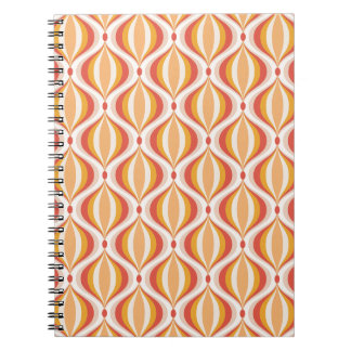 carnet de notes nostalgie des années 70 motif opti