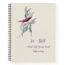 Carnet de notes oiseaux botaniques gracieux