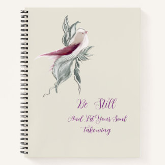 Carnet de notes oiseaux botaniques gracieux