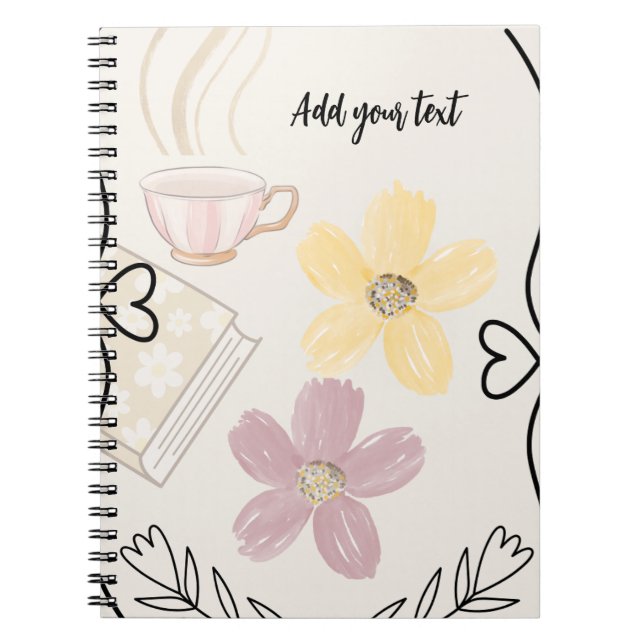 Carnet de notes personnalisé en spirale avec photo (Devant)