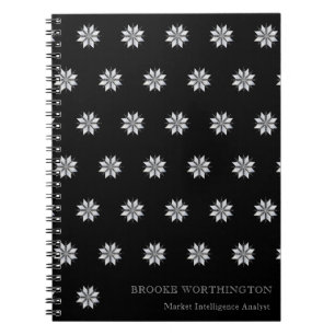 Carnet de notes personnalisé motif gris noir Entre