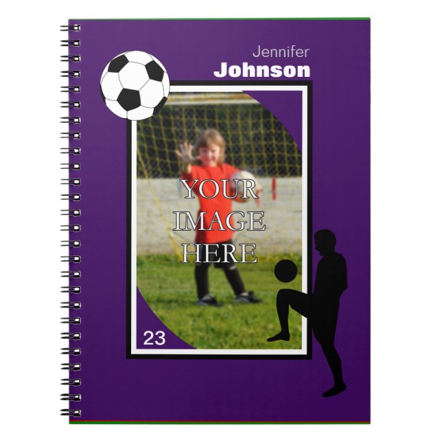 Carnet de notes personnalisé pour le football (Devant)