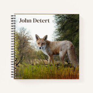 Carnet de notes personnalisé Renard dans les bois