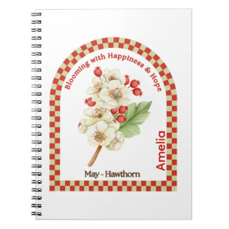 Carnet de notes personnalisé sur la fleur du mois 