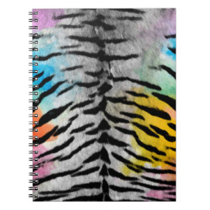 Carnet de notes photo à motif de peau de tigre de