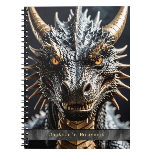Carnet de notes photo en spirale du dragon (Devant)