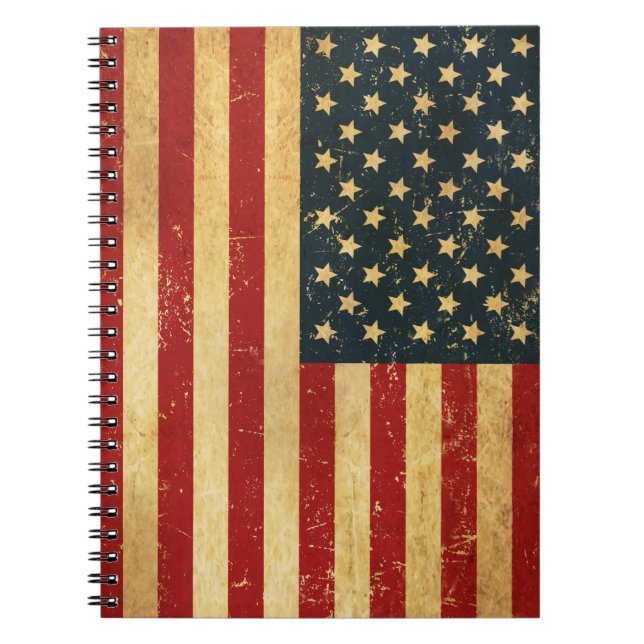 Carnet de notes photo spirale drapeau vintage grun (Devant)