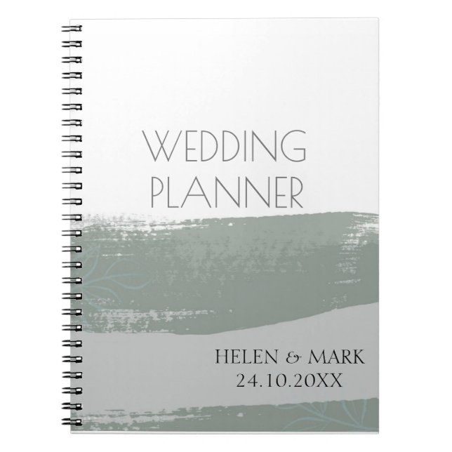 Carnet de notes photo spirale pour mariage moderne (Devant)