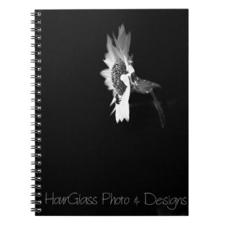 Carnet de notes photo Tournesol rétro avec spirale