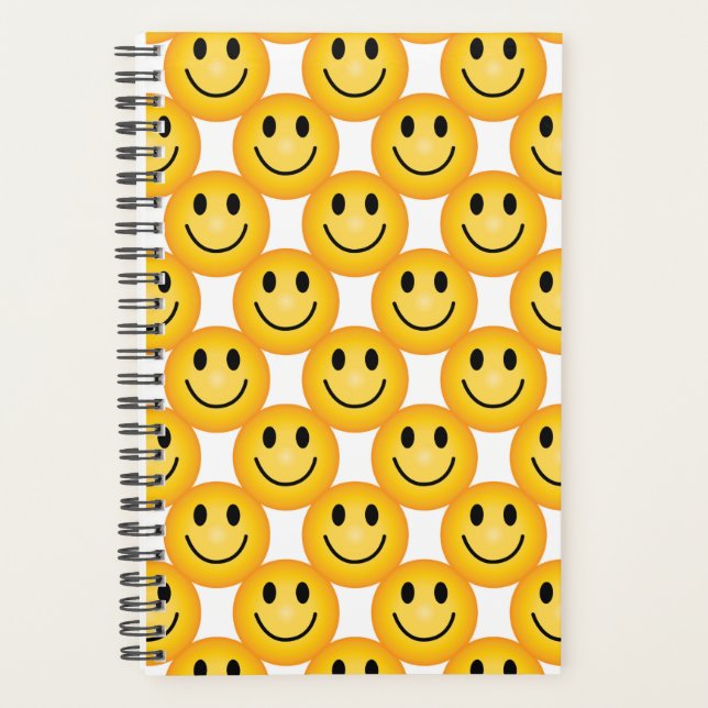 Carnet de notes Planificateur Émoji Visage Jaune H (Devant)